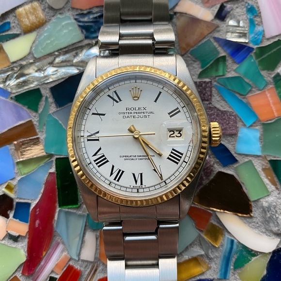 Rolex Datejust Vintage Automatic Ref 1601 Two Tone Buckley Dial - Picture 1 of 4